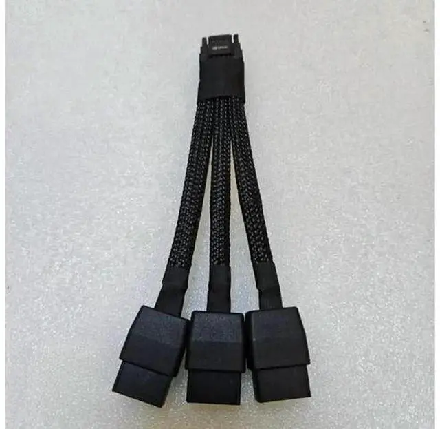 Main image of 12VWR 12+4Pin PCIe 5.0 to 3×8Pin GPU Power Cable, 12VHPWR 12+4Pin to Triple 8Pin PCIE Adapter Cord for RTX 3090 Ti, RTX 4080, RTX 4090 Graphics Card Power Conversion