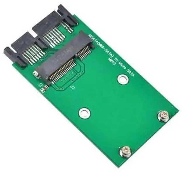 Main image of mSATA to Micro SATA SSD Converter Adapter Card, PCIE Express mSATA to 1.8" MicroSATA HDD 2.5Inch Drive Converter, Mini SATA to mSATA PCIe to SATA Adapter for Internal Storage Disk Conversion Upgrad