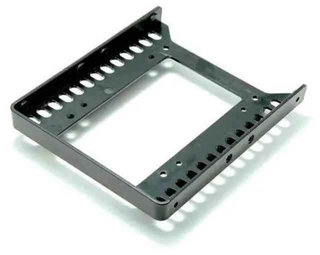 Alt view image 3 of 5 - 2.5 Inch SSD SATA HDD to 3.5 Inch Mount Adapter, Hard Drive Bracket for PC Desktop Storage Bay, Metal Mounting Dock Bracket Fits 2.5" SATA SSD HDD to Standard 3.5" Internal Drive Bays