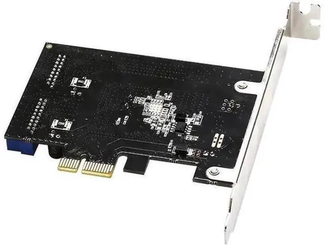Alt view image 2 of 6 - Super Speed PCIE X1 to Dual 20Pin USB 3.0 Controller Card, PCI Express Internal USB3.0 Header Expansion Card with LowProfile Bracket for Desktop PC Motherboard Front Panel Connection