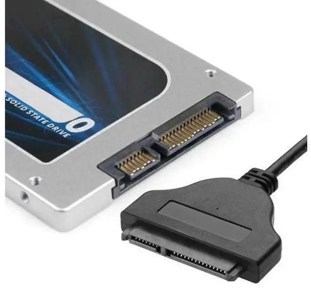 Alt view image 3 of 4 - USB 3.0 to SATA 3 Adapter Cable 6Gbps, External 2.5 Inch SSD HDD Hard Drive Converter Cord, HighSpeed SATA to USB 3.0 Connector for 2.5" SATA Drives, Compatible with Bitcoin Miner Mining System & Des