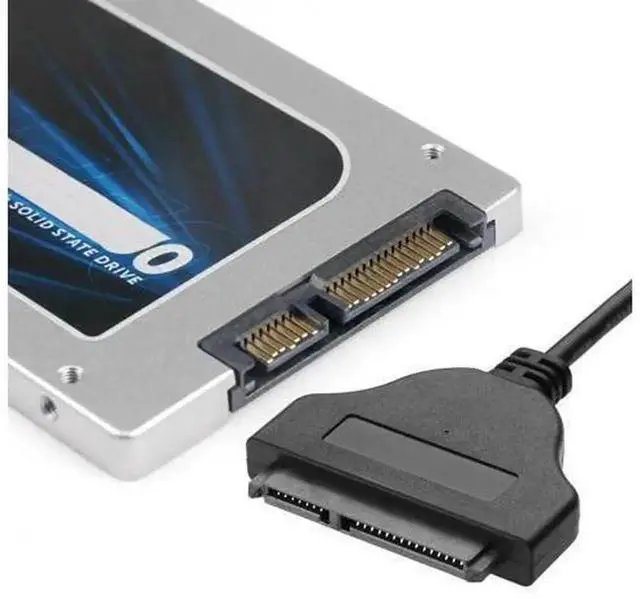 Alt view image 4 of 4 - USB 3.0 to SATA 3 Adapter Cable 6Gbps, External Converter for 2.5 Inch SATA SSD HDD, PlugandPlay Hard Drive Connection Cord, Stable Storage Access for Laptop Desktop and Bitcoin Miner Mining Rig Sys