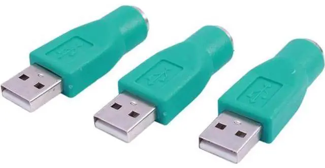 Alt view image 3 of 7 - 3Pack USB to PS2 Adapter Converter, USBA 4Pin to PS/2 6Pin Jack Connector for Old PS2 Keyboard Mouse, PlugandPlay Converter for Desktop PC Laptop Notebook Lacking Native PS2 Interface
