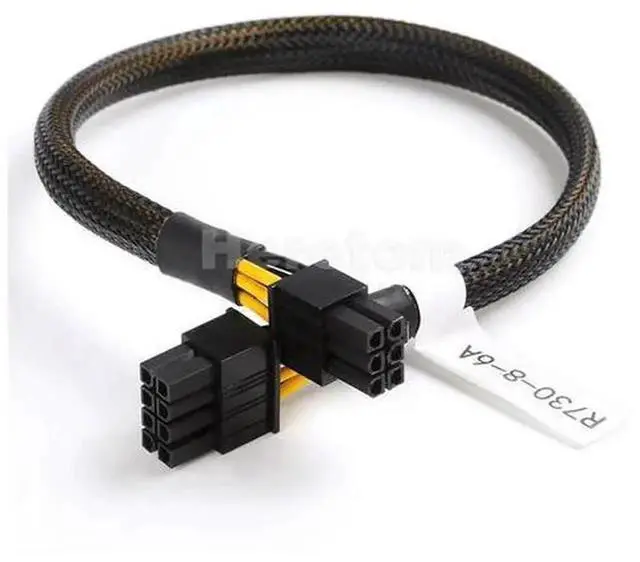 Main image of 8Pin to 6Pin PCIExpress GPU Power Adapter Cable, Server GPU Conversion Cord Specially for Dell PowerEdge R730, Connect Server Internal 8Pin Power Port to 6Pin PCIe Graphics Card for Server GPU Upgr