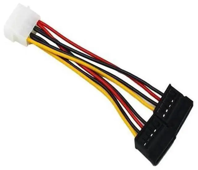 Main image of 10Pcs/Lot SATA 4Pin IDE to Dual 15Pin HDD Power Adapter Cable, Convert Legacy IDE 4Pin Power to Dual SATA 15Pin for Hard Drives, SSD, Computer Internal Power Supply Conversion Cord