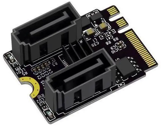 Main image of M.2 Key A+E to SATA 3.0 Expansion Adapter Card, M2 to SATA3.0 Converter Board for Adding SATA HDD SSD Storage, Fit for Desktop PC, Small Servers and Consumer Electronic Devices