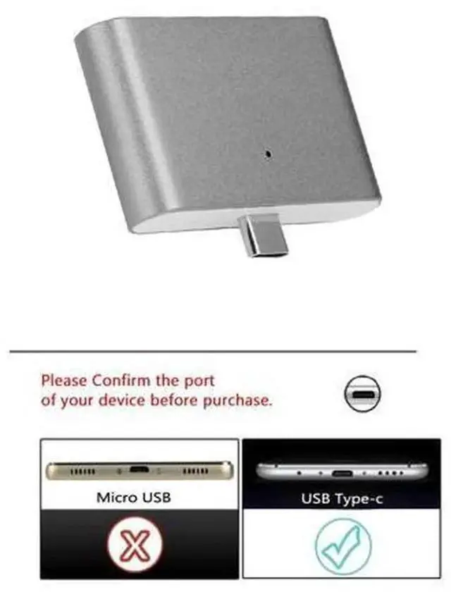 Alt view image 2 of 5 - 5in1 USB3.0 OTG MultiFunction TypeC Hub Adapter, Portable USBC PlugandPlay Card Reader with USB3.0 Port, TF & SD Card Slots for Mobile Phones, Tablets and USBC Devices