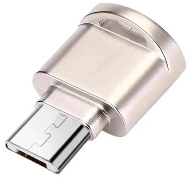 Alt view image 2 of 5 - USB3.1 Aluminum Alloy Micro USB OTG Card Reader Adapter, Micro SD TF Memory Card Reader Writer for OTGEnabled Android Smartphones Tablets, Portable Mini Memory Card Access Dongle L1015#1