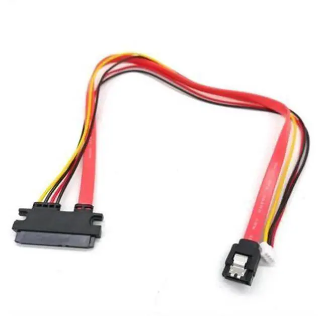 Main image of Hard Drive Data Power Integrated Cable,Small 4Pin Female & SATA 3.0 Male to SATA 22Pin(7+15Pin) Data Power Combo Cable,Internal Hard Disk Connecting Wire for SATA SSD HDDAB01