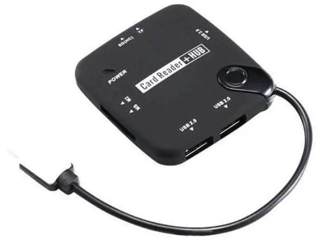 Alt view image 4 of 5 - 3Port OTG USB 2.0 Powered Adapter Hub,USB 2.0 Hub with Memory Stick Micro Card Reader,MultiFunction OTG Combo Hub for Phone Tablet Laptop,Top Quality Unit Without USB Cable