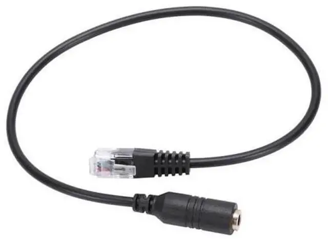 Main image of 3.5mm Audio Plug Jack to RJ9 Adapter Cable,Convert iPhone 3.5mm Headset for Office Desk Phone Use,3.5mm to RJ9 Telephone Headset Converter Cord for Call Center Office Communication