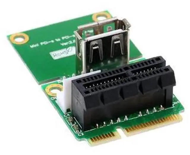 Main image of PCIE 1X to Mini PCIE Adapter Converter Card,Supports FullSize and HalfSize Mini PCIE Modules,Desktop PCIExpress 1X Slot Expansion Card for Installing Mini PCIE Network Card SSD and Embedded Har