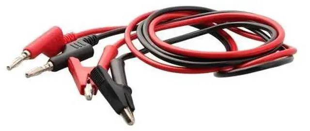 Alt view image 3 of 3 - 2Pcs Multimeter Test Lead Kit, 4MM Banana Plug to Alligator Clip Test Cables 1M Length, RedBlack Multimeter Probe Accessories for Electrical Circuit Testing