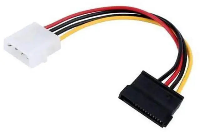 Main image of 10Pcs/Lot 4Pin IDE Molex Male to 15Pin SATA Hard Drive Power Adapter Cables, Molex to SATA Power Conversion Cord for Desktop HDD Storage Device