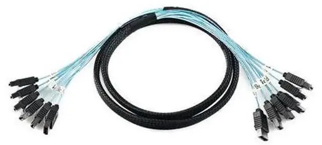 Alt view image 5 of 7 - CableDeconn High Speed 6Gbps SATA 6 SAS Cable 6Pack Set, 1M SATA Data Cord, SATA III Server Hard Drive Cable for HDD SSD RAID Controller Mainboard Server Storage Devices