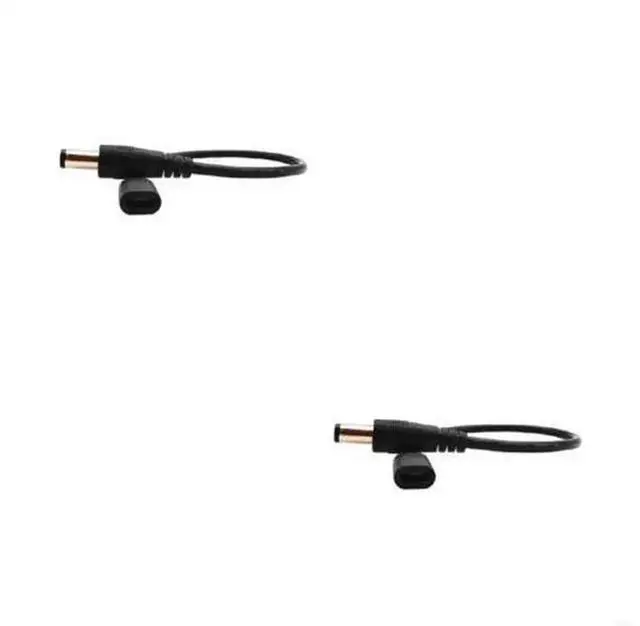 Alt view image 2 of 7 - DC 5.5x2.5mm Male to Micro USB 5Pin Female Power Extension Cable, 22AWG 3A HighCurrent Adapter Cord, 20CM /7.87in for Power Banks, Surveillance Cameras and MicroUSB Powered Devices