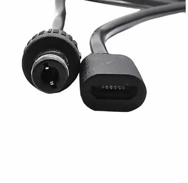 Alt view image 7 of 7 - DC 5.5x2.5mm Male to Micro USB 5Pin Female Power Extension Cable, 22AWG 3A HighCurrent Adapter Cord, 20CM /7.87in for Power Banks, Surveillance Cameras and MicroUSB Powered Devices
