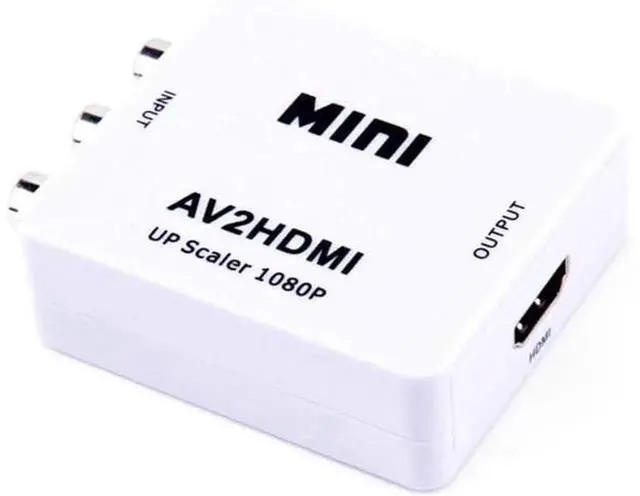Alt view image 3 of 5 - RCA AV to HDMI HD Converter Box, Composite CVBS AV2HDMI Audio Video Adapter with Mini USB Charging Cable, AnalogtoDigital Signal Converter for Wii NES SNES Retro Game Consoles