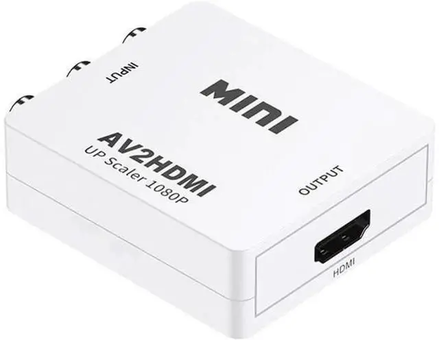 Alt view image 4 of 5 - RCA AV to HDMI HD Converter Box, Composite CVBS AV2HDMI Audio Video Adapter with Mini USB Charging Cable, AnalogtoDigital Signal Converter for Wii NES SNES Retro Game Consoles