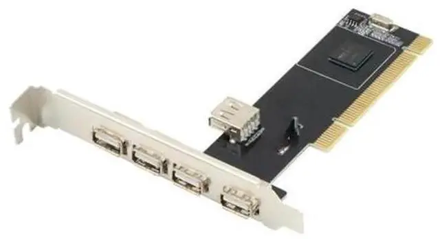 Main image of 5Port USB 2.0 PCI Expansion Controller Card, Internal PCI to USB HUB Adapter Card, 480Mbps HighSpeed USB 2.0 Interface Addon Card for Desktop PC Motherboard
