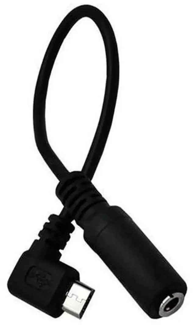 Alt view image 4 of 4 - 1Piece 90 Degree RightAngle Micro USB 5Pin Male to 3.5mm Female AUX Jack Adapter Cord, Micro USB to 3.5mm Audio Sync Headphone Converter Cable for Portable Devices