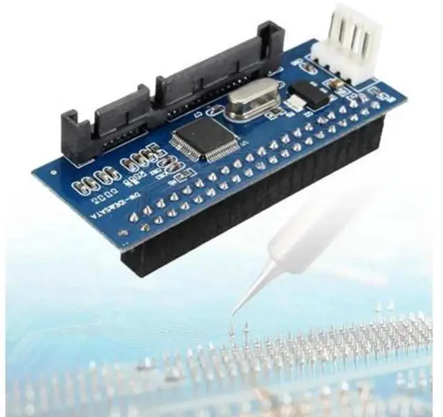 Alt view image 2 of 4 - IDE to SATA Converter Card, Parallel to Serial Hard Drive Adapter, IDE Female to SATA Male Converter Board for 3.5Inch PATA IDE Hard Disk Drive HDD Data Transfer