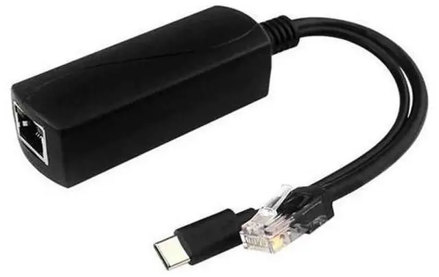 Main image of PoE Splitter for Raspberry Pi 5, 5V 4A USBC Output Gigabit PoweroverEthernet Splitter, IEEE802.3af/at Compliant PoE Adapter for Pi 5 SingleBoard Computer Network Power Supply
