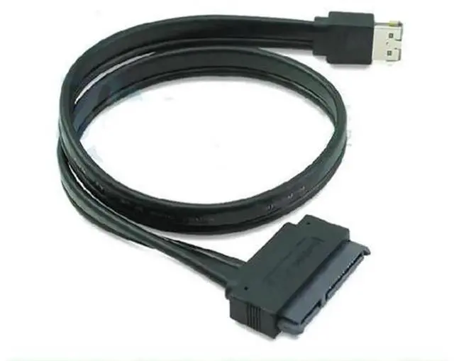 Alt view image 2 of 2 - 0.5m Power eSATA to SATA 22Pin Cable, 12V 5V Combined eSATA+USB Powered Cable, External eSATA to Internal SATA Hard Drive Adapter Cord
