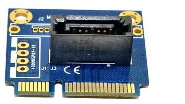Alt view image 3 of 6 - mSATA to SATA Converter Card, HalfSize Mini SATA to 7Pin SATA PCIE Extension Adapter, Convert mSATA SSD to Standard SATA Interface for 2.5 Inch & 3.5 Inch HDD SSD Hard Drive Storage Upgrade