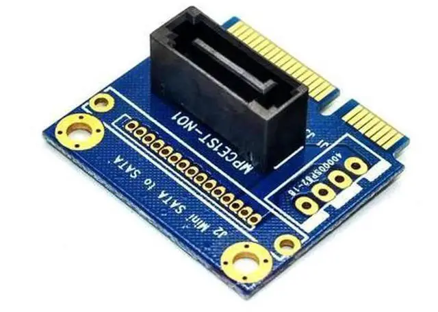 Alt view image 4 of 6 - mSATA to SATA Converter Card, HalfSize Mini SATA to 7Pin SATA PCIE Extension Adapter, Convert mSATA SSD to Standard SATA Interface for 2.5 Inch & 3.5 Inch HDD SSD Hard Drive Storage Upgrade