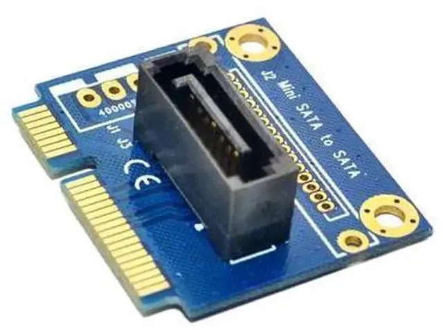 Alt view image 6 of 6 - mSATA to SATA Converter Card, HalfSize Mini SATA to 7Pin SATA PCIE Extension Adapter, Convert mSATA SSD to Standard SATA Interface for 2.5 Inch & 3.5 Inch HDD SSD Hard Drive Storage Upgrade