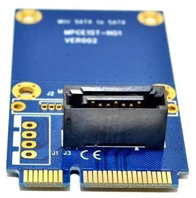 Alt view image 5 of 6 - mSATA to SATA Converter Card, HalfSize Mini SATA to 7Pin SATA PCIE Extension Adapter, Convert mSATA SSD to Standard SATA Interface for 2.5 Inch & 3.5 Inch HDD SSD Hard Drive Storage Upgrade
