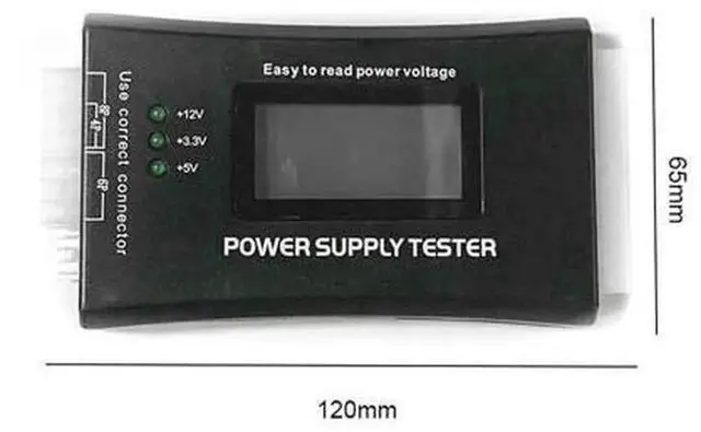 Alt view image 3 of 4 - 2024Pin LCD ATX Power Supply Tester Multifunctional PC PSU Measuring Tool, Digital Display Power Checker for ATX BTX ITX TFX Desktop Computer Power Supply Testing