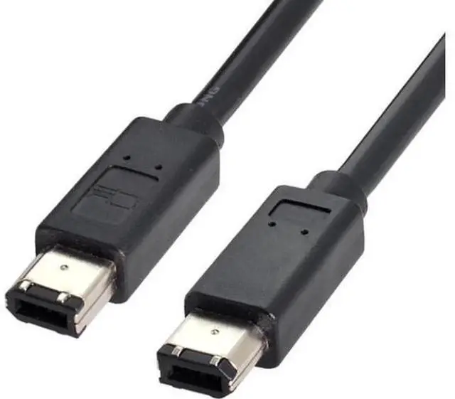 Main image of IEEE 1394 FireWire 400 6Pin to 6Pin iLink Cable 1.8M Black, 66 FireWire 400 HighSpeed Data Transfer Cord for Camcorders, Hard Drives and FireWireEnabled Peripheral Devices