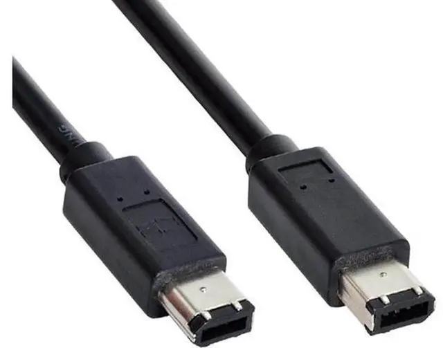 Alt view image 6 of 7 - IEEE 1394 FireWire 400 6Pin to 6Pin iLink Cable 1.8M Black, 66 FireWire 400 HighSpeed Data Transfer Cord for Camcorders, Hard Drives and FireWireEnabled Peripheral Devices