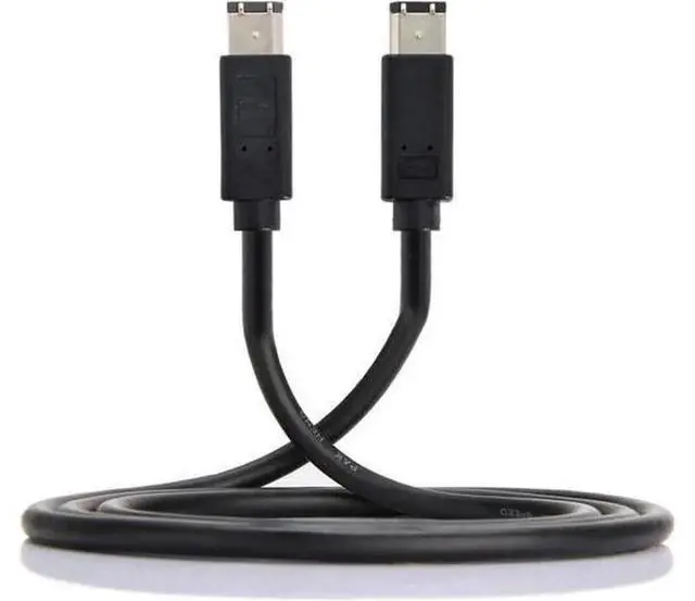 Alt view image 7 of 7 - IEEE 1394 FireWire 400 6Pin to 6Pin iLink Cable 1.8M Black, 66 FireWire 400 HighSpeed Data Transfer Cord for Camcorders, Hard Drives and FireWireEnabled Peripheral Devices