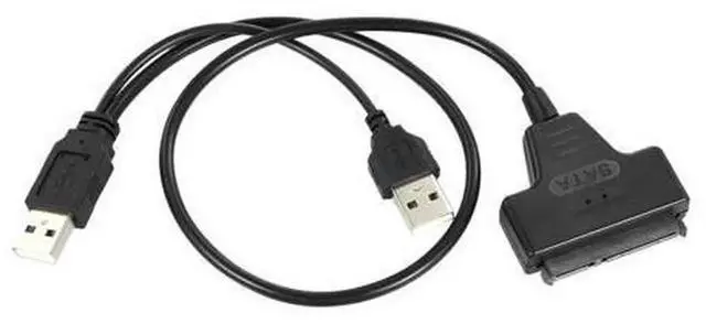 Alt view image 3 of 5 - USB2.0 to SATA 22Pin Cable Adapter for 2.5 Inch SATA HDD SSD Hard Disk Drive, Portable External Converter Cable for 2.5" SATA Laptop Hard Drives PlugandPlay Data Transfer Cable