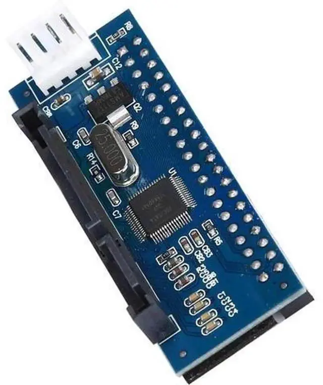 Alt view image 6 of 6 - 39Pin IDE to SATA Adapter Converter Card, IDE/PATA 3.5" Hard Disk to SATA Interface Converter with Data & Power Cable, for Old Legacy IDE HDD Data Reading Backup and Hardware Refurbishment