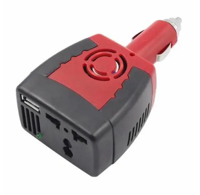 Alt view image 4 of 5 - 150W Car Power Inverter, DC 12V Input to AC 220V Output Car Converter with USB Charging Port, VehicleMounted Power Adapter for Car Travel Emergency Mobile Device Power Supply