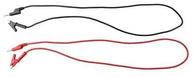 Alt view image 2 of 3 - 2Pcs Multimeter Test Lead Kit, 4MM Banana Plug to Alligator Clip Test Cable 1M Length, Red Black Multimeter Probe Wire, Test Accessories for Multimeter Electrical Circuit Testing