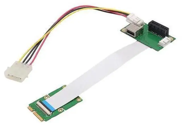 Alt view image 3 of 3 - Mini PCIE to USB Riser Extender Adapter Card with 15/25CM FPC Flat Cable, PCIE 1X Mini PCIE Slot to USB Signal Converter for Wireless Module Embedded Hardware DIY Modification