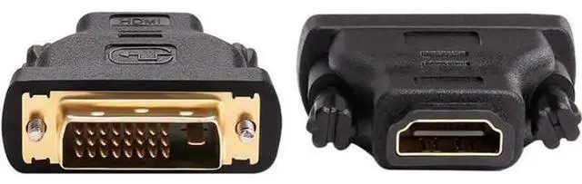 Alt view image 3 of 7 - DVID to HDMI Adapter, DVI Male to HDMI Female BiDirectional Converter, GoldPlated Connector Support 4K 1080P Video Signal for Graphics Card Monitor HD Display Multimedia Connection