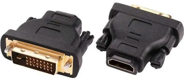 Alt view image 2 of 7 - DVID to HDMI Adapter, DVI Male to HDMI Female BiDirectional Converter, GoldPlated Connector Support 4K 1080P Video Signal for Graphics Card Monitor HD Display Multimedia Connection
