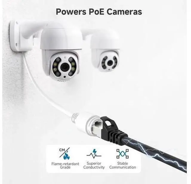 Alt view image 7 of 7 - 10ft Cat6A Snagless Shielded Ethernet Cable, 10Gbps HighSpeed Cat 6A LAN Network Cord Black, RJ45 Patch Cable for Router Modem PC Server NAS Gaming Network Connection