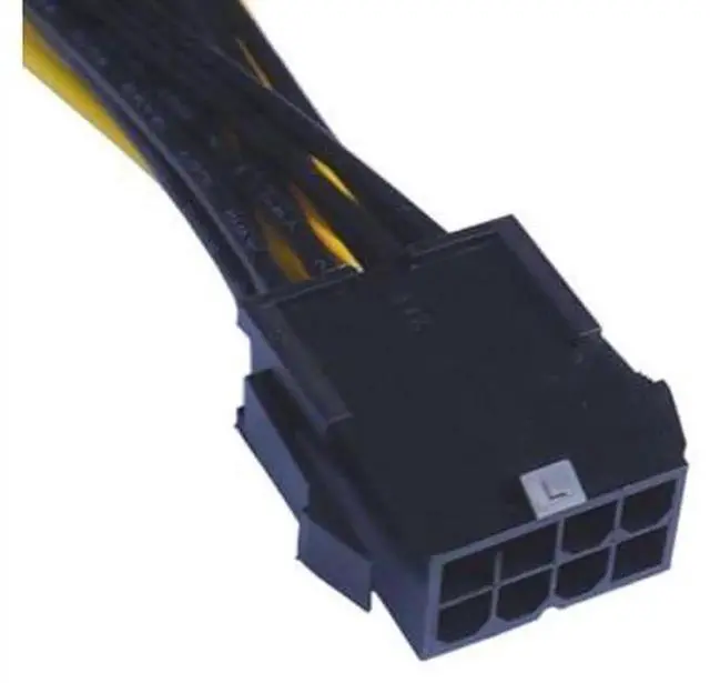 Alt view image 2 of 2 - CPU/GPU 8 Pin to 2 x 8Pin(6+2) PCIE Power Splitter Cable, 8Pin to Dual 6+2 Pin Graphics Card Power Supply Cord for Mining Rig GPU Card Power Connection