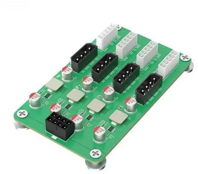 Main image of ATX 6/8Pin 12V to 5V 12V Power Breakout Board Module, ATX PSU Adapter with 4x4PIN & 4x5PIN Output Ports for Powering Multiple 2.5" 3.5" SATA HDD SSD for DIY NAS Storage Rig
