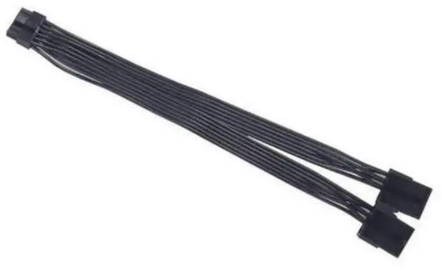 Alt view image 2 of 7 - Dual PCIe 68Pin Female to Mini 12Pin Male GPU Power Adapter Cable, Double 8Pin to 12Pin Graphics Card Power Converter for NVIDIA GeForce RTX 3080 RTX 3090 RTX30 Series GPU