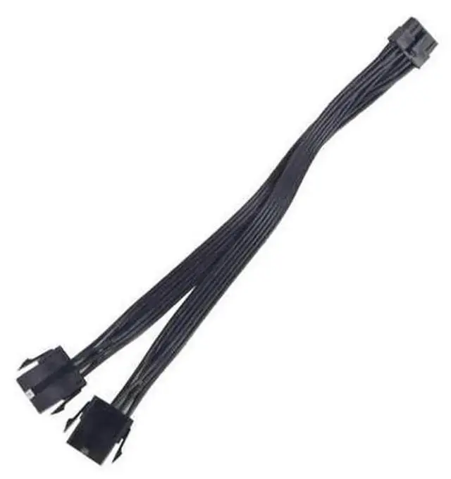 Alt view image 4 of 6 - Dual PCIe 6/8Pin Female to Mini 12Pin Male GPU Power Adapter Cable, Single CPU Cable Conversion for NVIDIA GeForce RTX 30 Series RTX 3080 RTX 3090 Graphics Card Power Supply