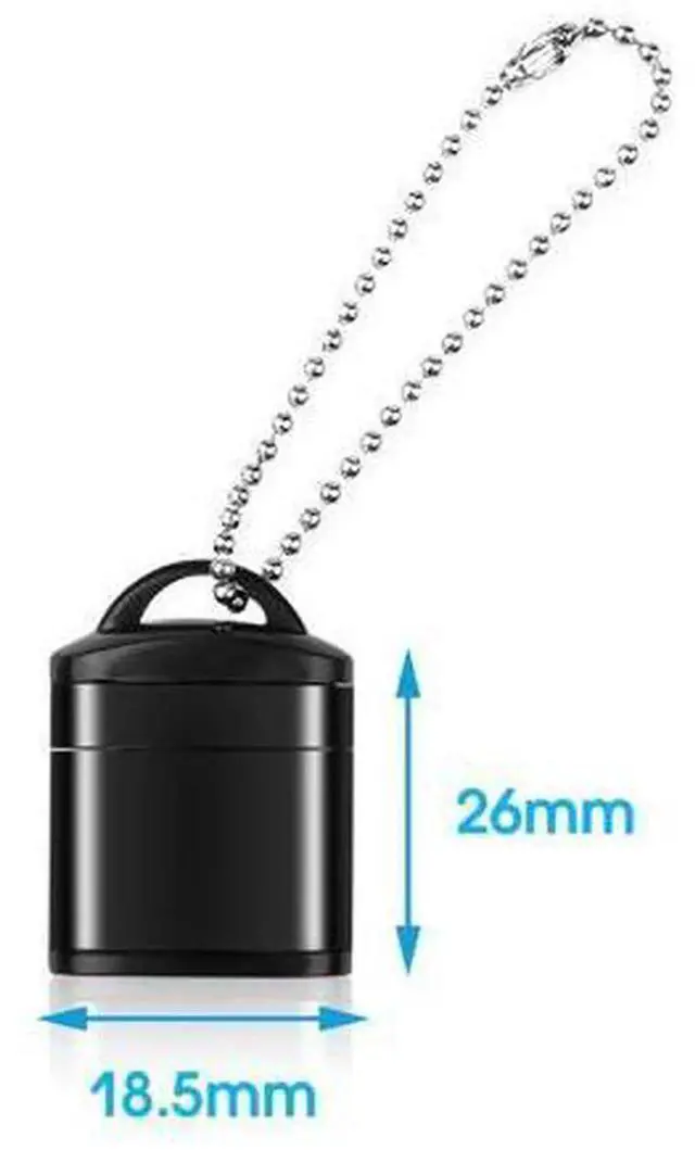 Alt view image 3 of 5 - Portable Mini USB 2.0 Micro SD Memory Card Reader Adapter with Keychain, High Speed Card Reader for Micro SD TF Cards, Compact PlugandPlay Laptop Desktop PC Mobile Accessories