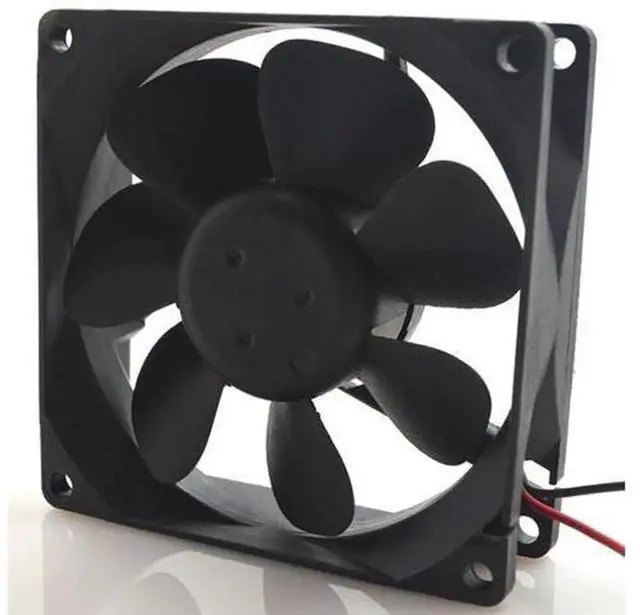 Alt view image 2 of 3 - For Delta 8025 80x25mm 12V 0.08A 8CM DFB0812L UltraQuiet 2Wire Cooling Fan, Replacement Computer Chassis Power Supply DC Cooling Fan for Desktop Case PSU Ventilation